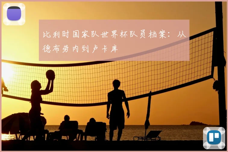 比利时国家队世界杯队员档案:从德布劳内到卢卡库
